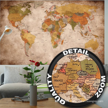 Popular Home Decor Removable World Map Adhesive Wall Stickers Decoration,Kids Wall Sticker World Map